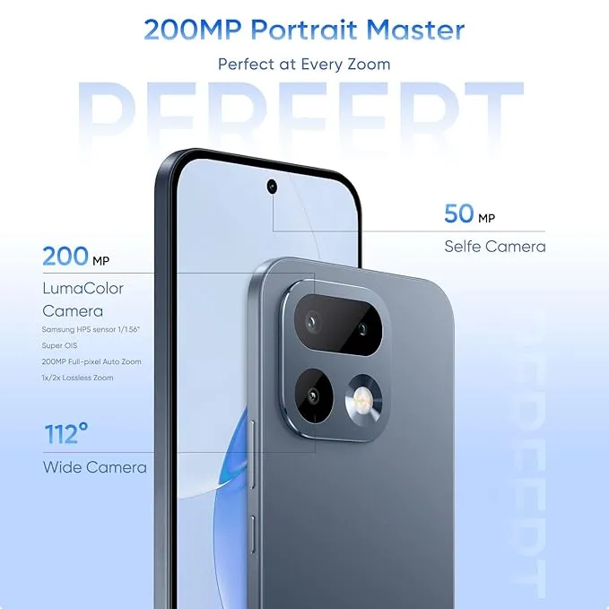 Realme 16 Pro 5G (Pebble Grey, 8 GB RAM, 256 GB Storage) gallery image