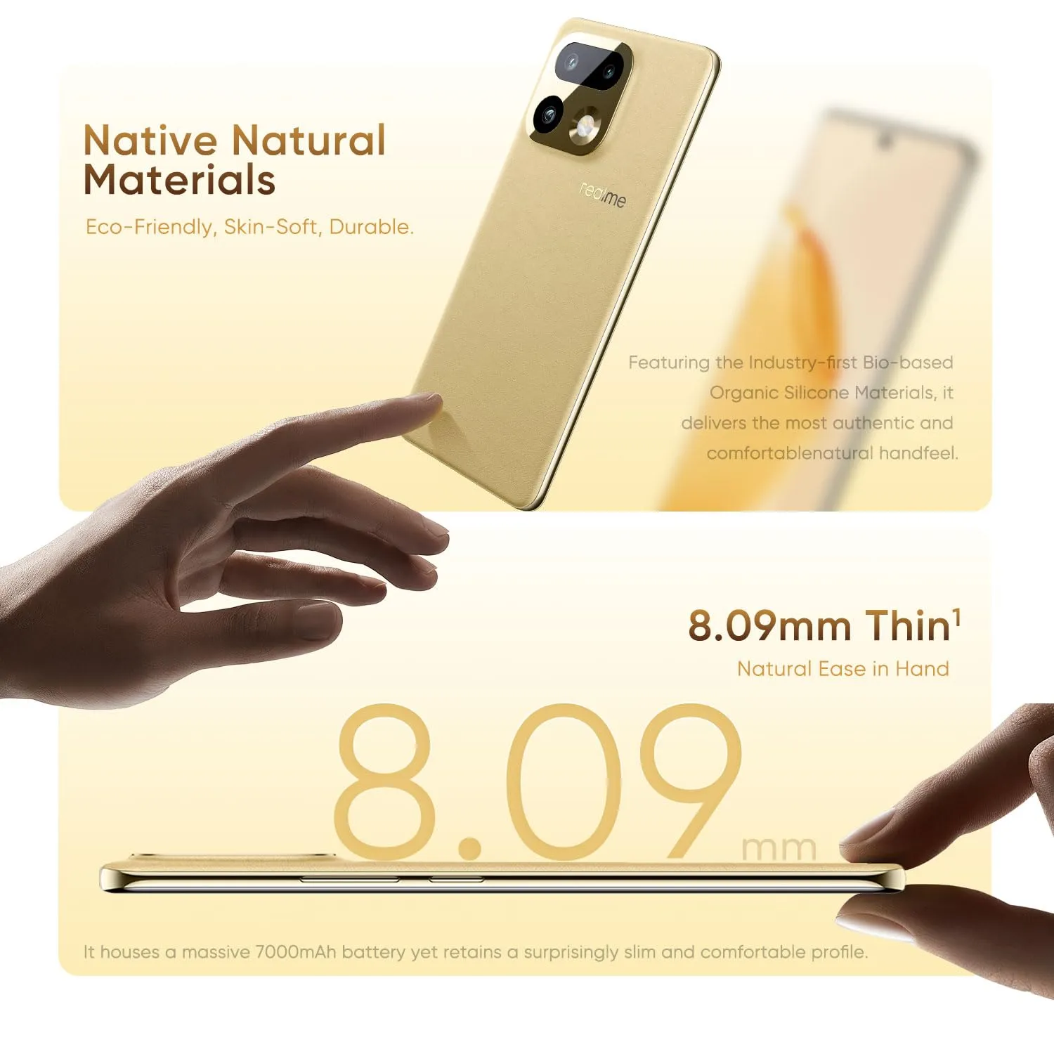 Realme 16 Pro+ (Master Gold, 8 GB RAM, 128 GB Storage) gallery image