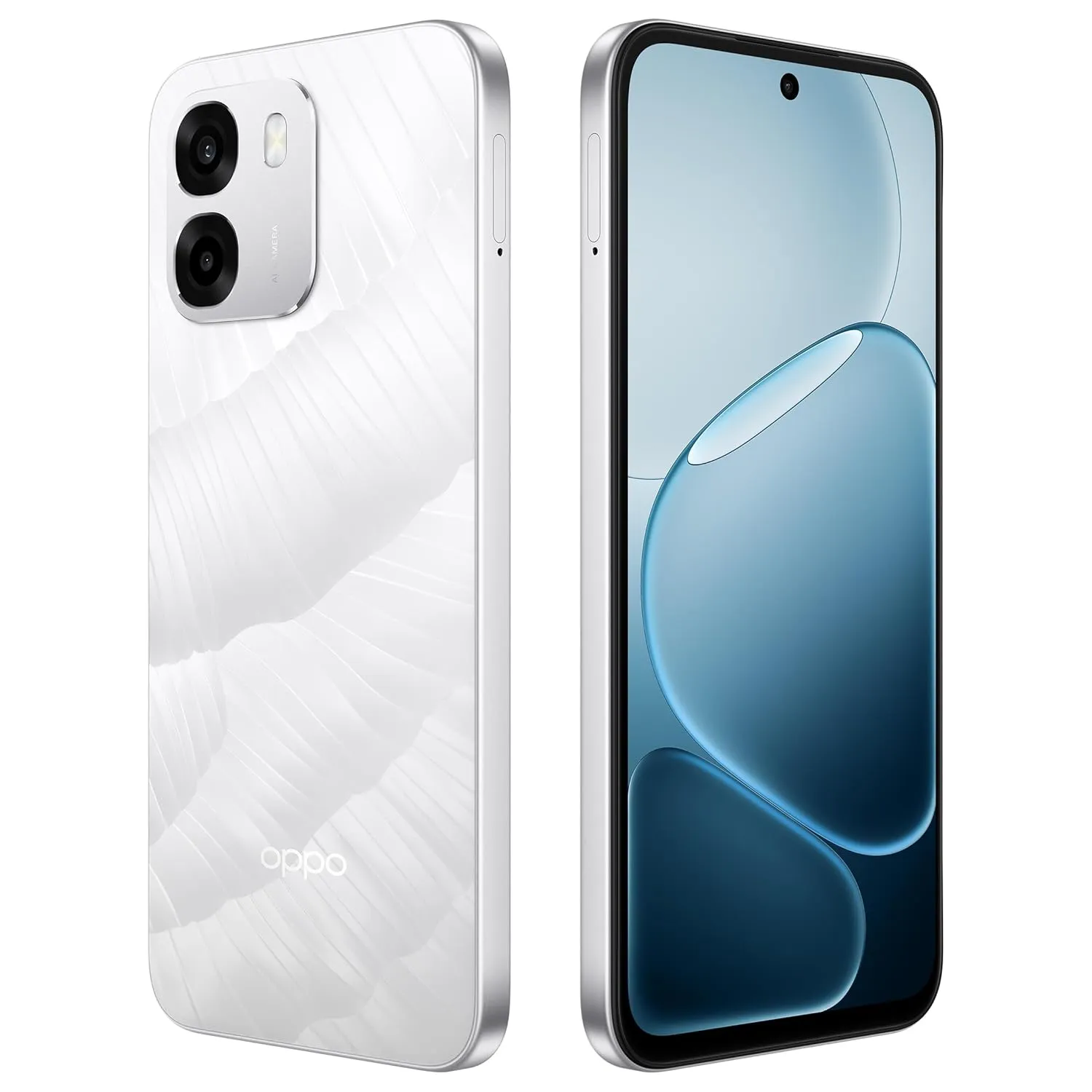 OPPO A6 5G (Ice White, 4 GB RAM, 128 GB Storage) gallery image