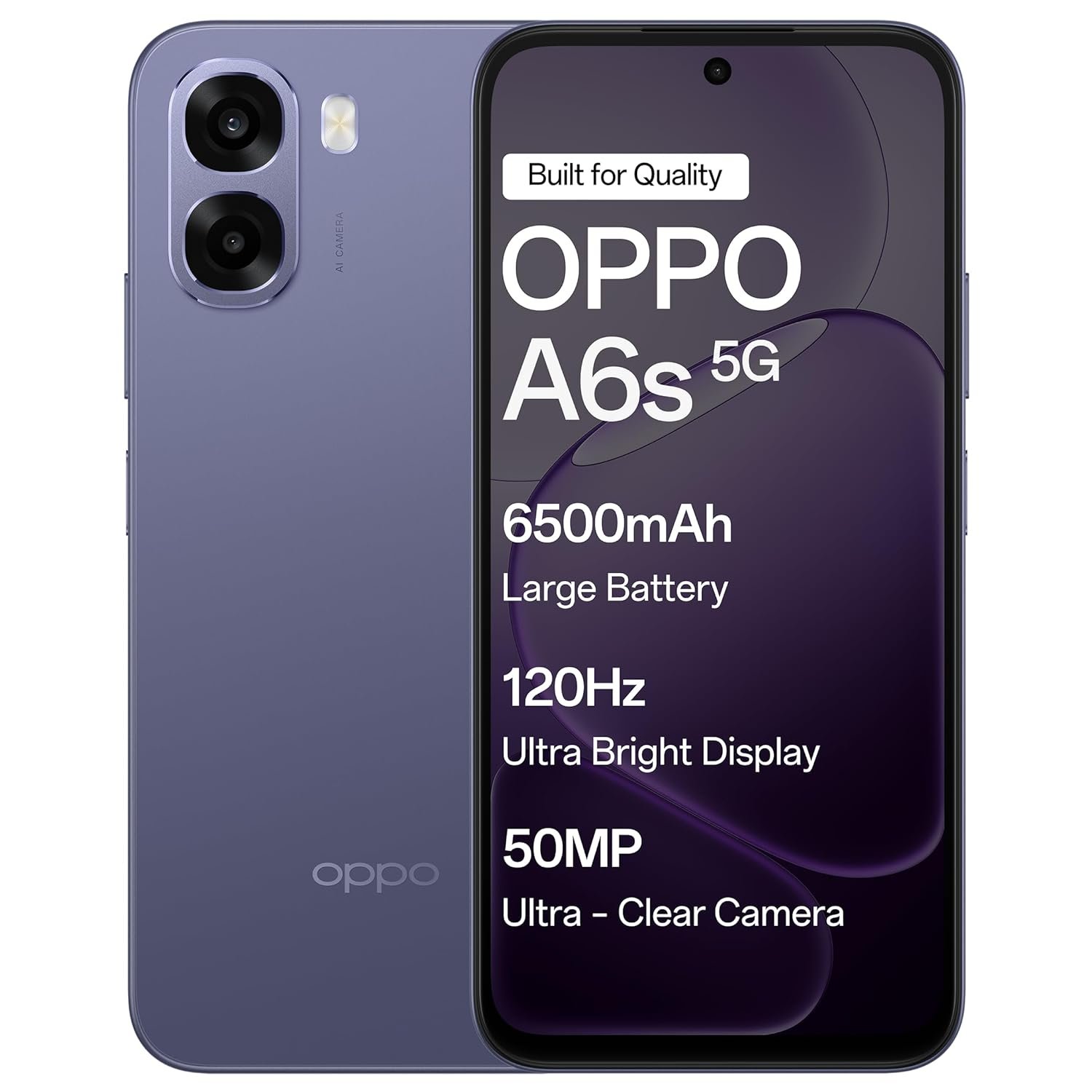 OPPO A6s 5G  (Plum Purple, 4 GB RAM, 128 GB Storage)